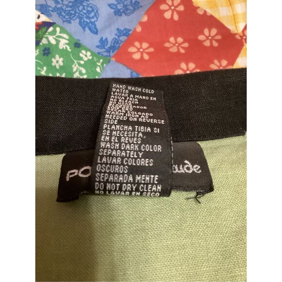 Vintage Positive Attitude Linen Blend Maxi Dress Set 16 - Picture 9 of 10